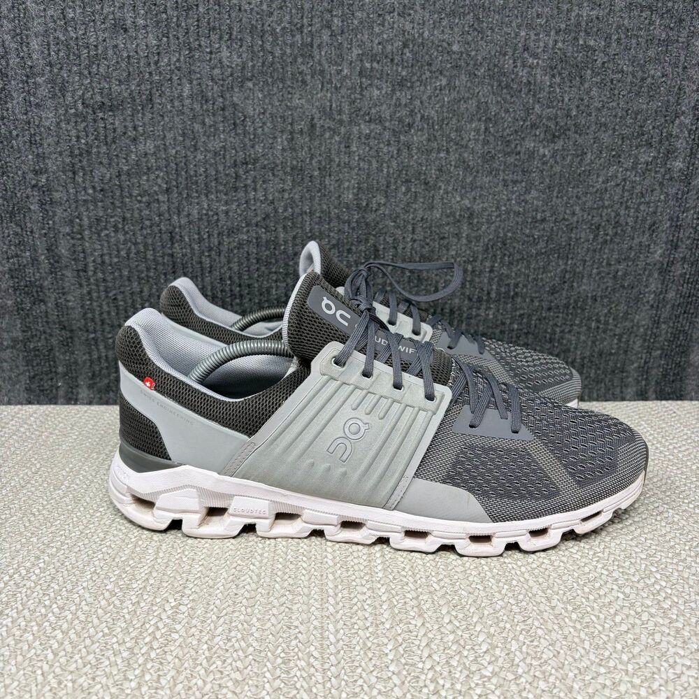On Cloud Cloudswift Grey White Athletic Running Shoes Sneakers Men’s 12.5 US